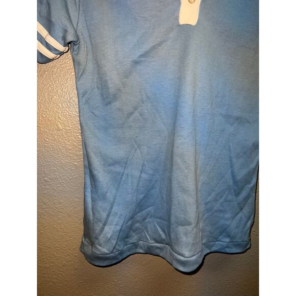 80s Women's Le Riche Blue White Shirt Top Blank VTG Women Medium - Picture 5 of 10